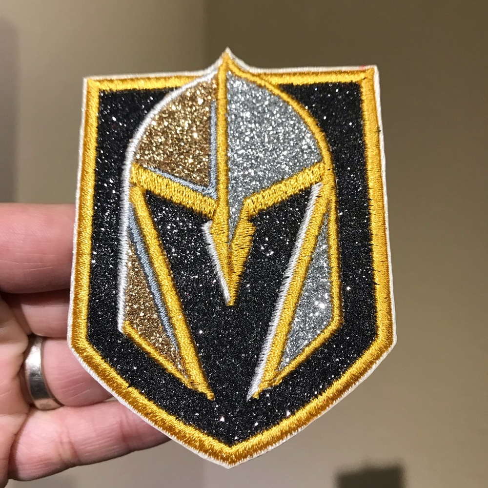 Golden knights sparkly patch